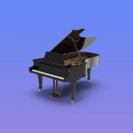 3D render of a piano